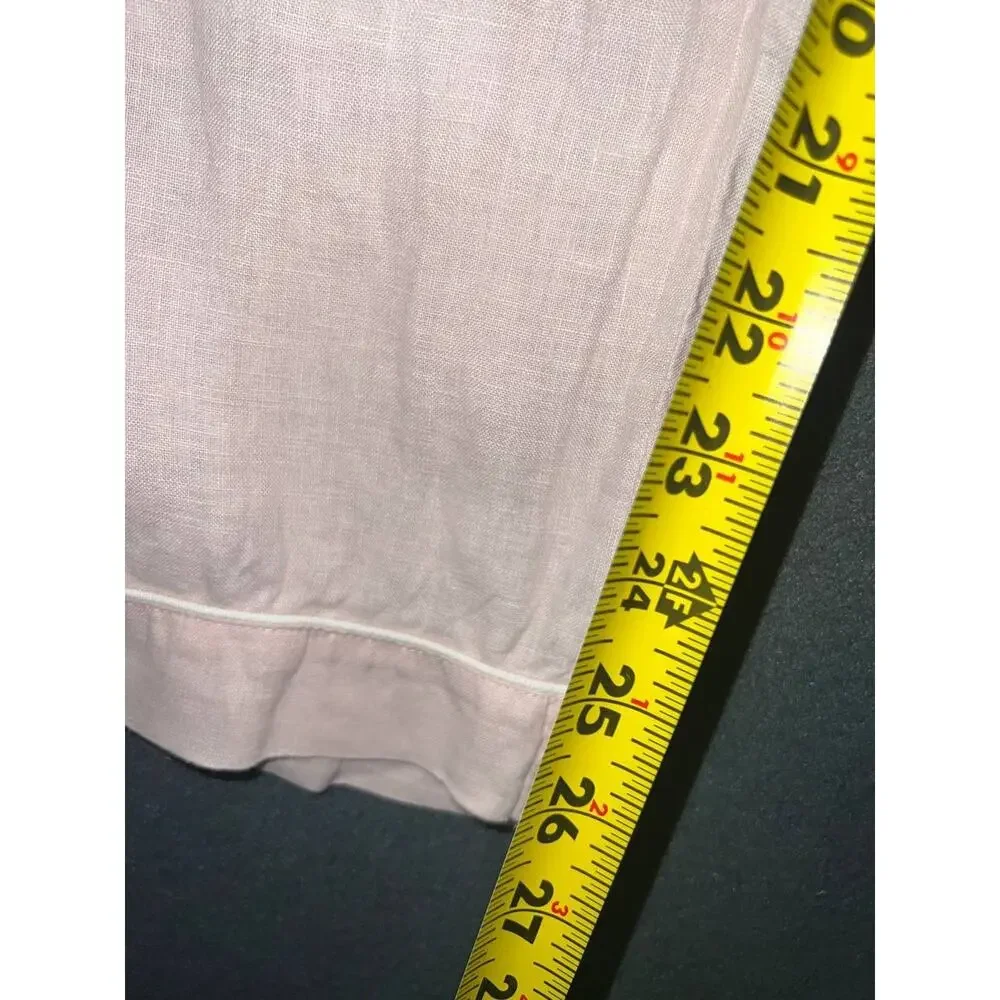 Quince 100% European Linen Boho Y2K Pull On Pockets Pants Size Large A009317